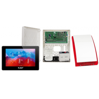 ZESTAW ALARMOWY SATEL INTEGRA 64 + INT-TSH2-B + OPU-3P + AWT682 + 17Ah + SYRENA SP-4001R